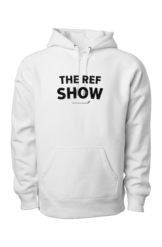 The Ref Show Legend Heavyweight Hoodie White | Barn Garb Hockey Threads