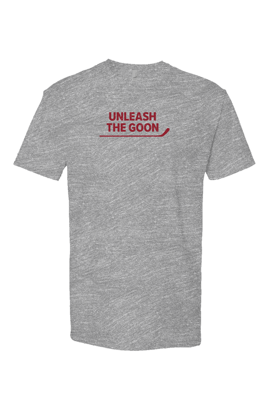 Unleash the Goon Breakaway Performance Tee Grey | Barn Garb Hockey Threads