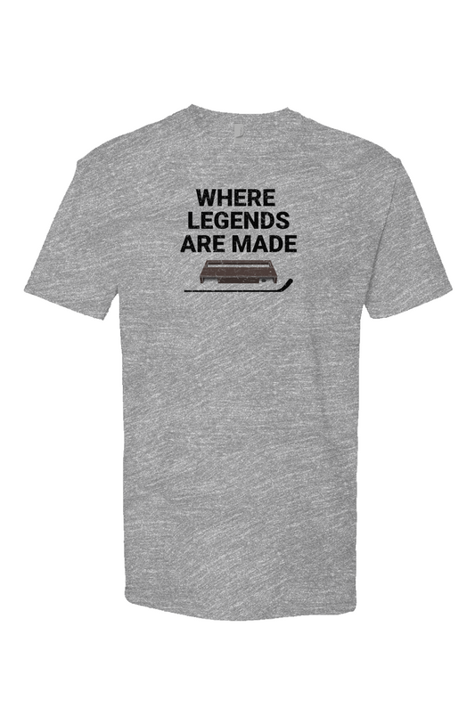 Where Legends Are Made Breakaway Performance Tee Grey | Barn Garb Hockey Threads