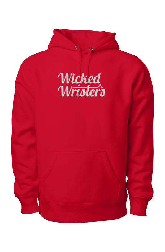 Wicked Wrister's Legend Heavyweight Cross Grain Hoodie Red | Barn Garb Hockey Threads