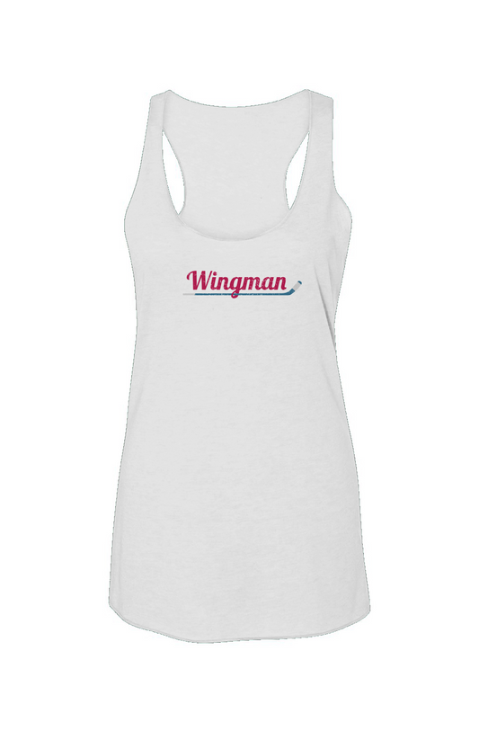 Wingman Racerback Barn Tank White | Barn Garb Hockey Threads