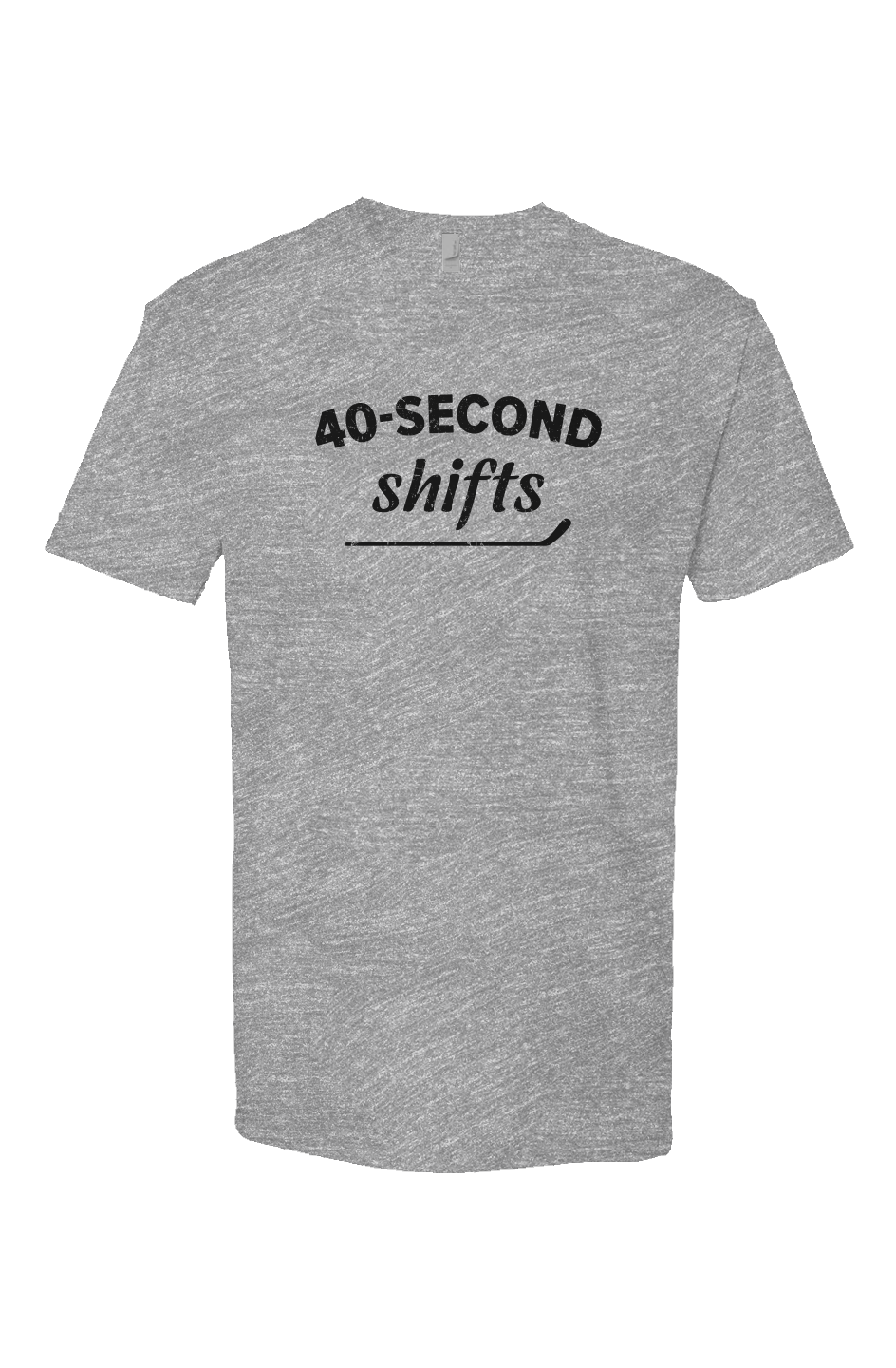 40-Second Shifts Breakaway Performance Tee Grey | Barn Garb Hockey Threads