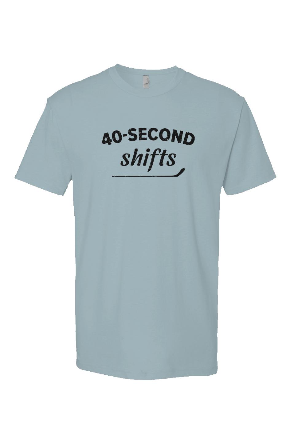 40-Second Shifts Breakaway Performance Tee Ice Blue | Barn Garb Hockey Threads