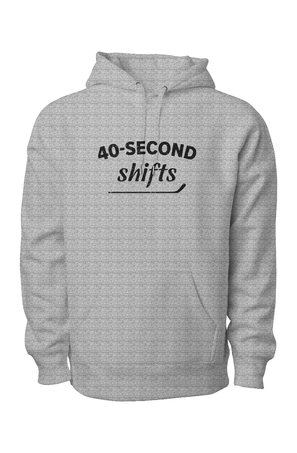 40-Second Shifts Legend Heavyweight Hoodie Grey | Barn Garb Hockey Threads