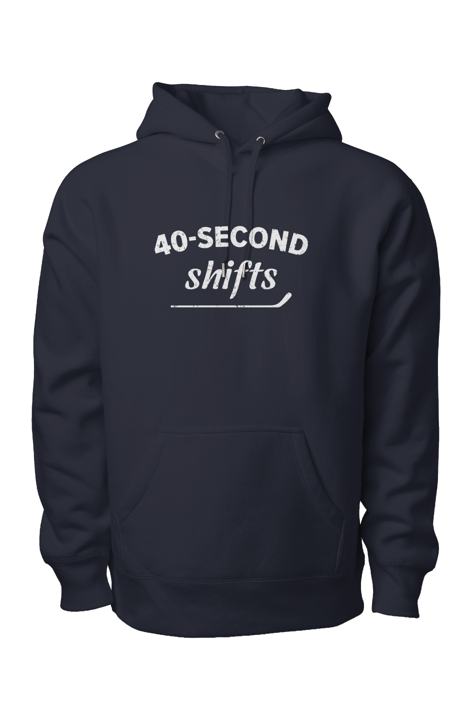 40-Second Shifts Legend Heavyweight Hoodie Navy Blue | Barn Garb Hockey Threads