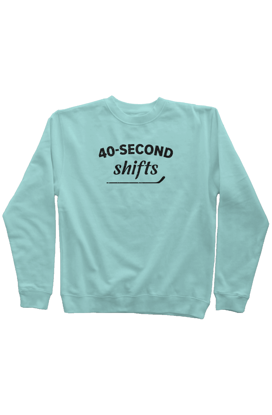 40-Second Shifts Rinkside Crewneck Sweatshirt Mint | Barn Garb Hockey Threads