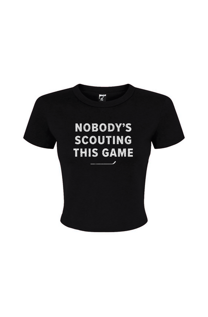 Barn Babe Nobody's Watching This Game Baby Tee