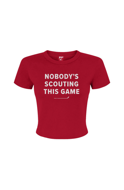 Barn Babe Nobody's Watching This Game Baby Tee