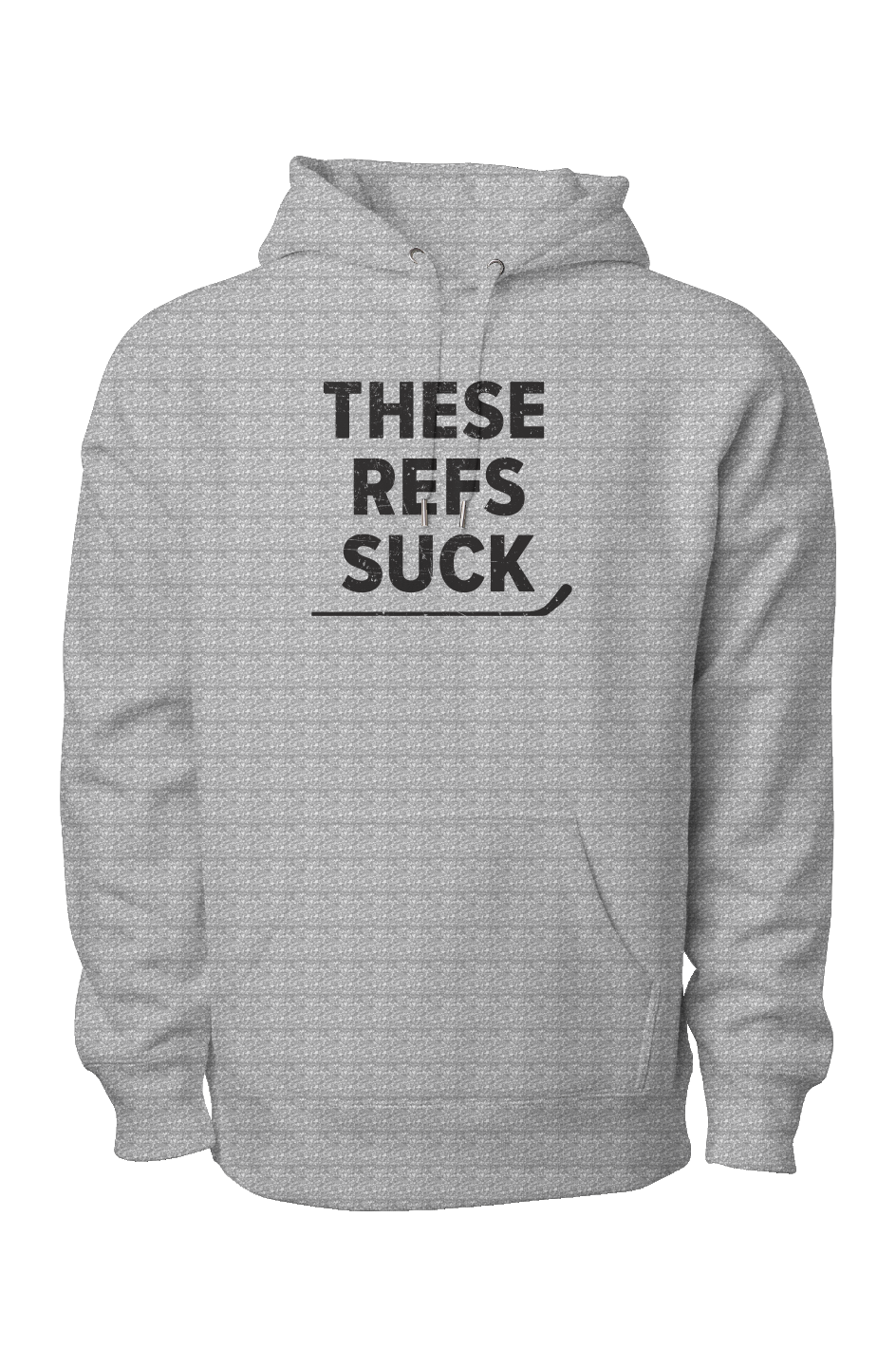 These Refs Suck Legend Heavyweight Hoodie Grey | Barn Garb Hockey Threads