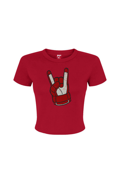 Barn Babe Hockey Rocks Baby Tee