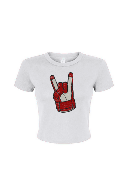 Barn Babe Hockey Rocks Baby Tee