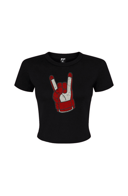 Barn Babe Hockey Rocks Baby Tee