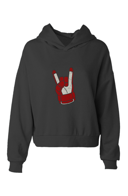 Barn Babe Hockey Rocks Hip Height Hoodie