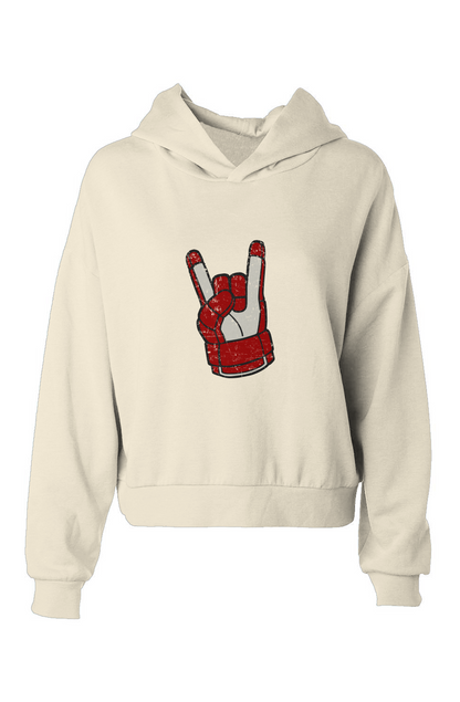 Barn Babe Hockey Rocks Hip Height Hoodie