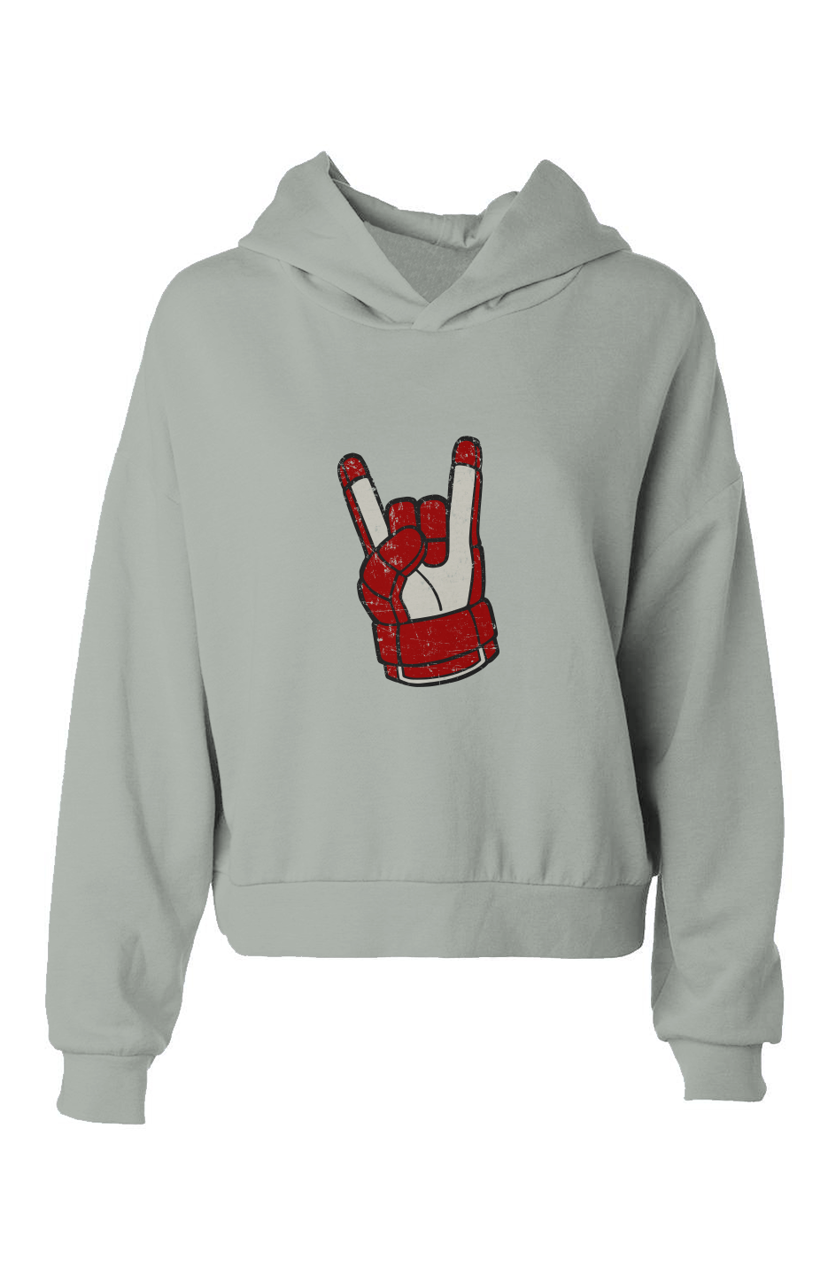 Barn Babe Hockey Rocks Hip Height Hoodie