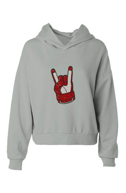 Barn Babe Hockey Rocks Hip Height Hoodie