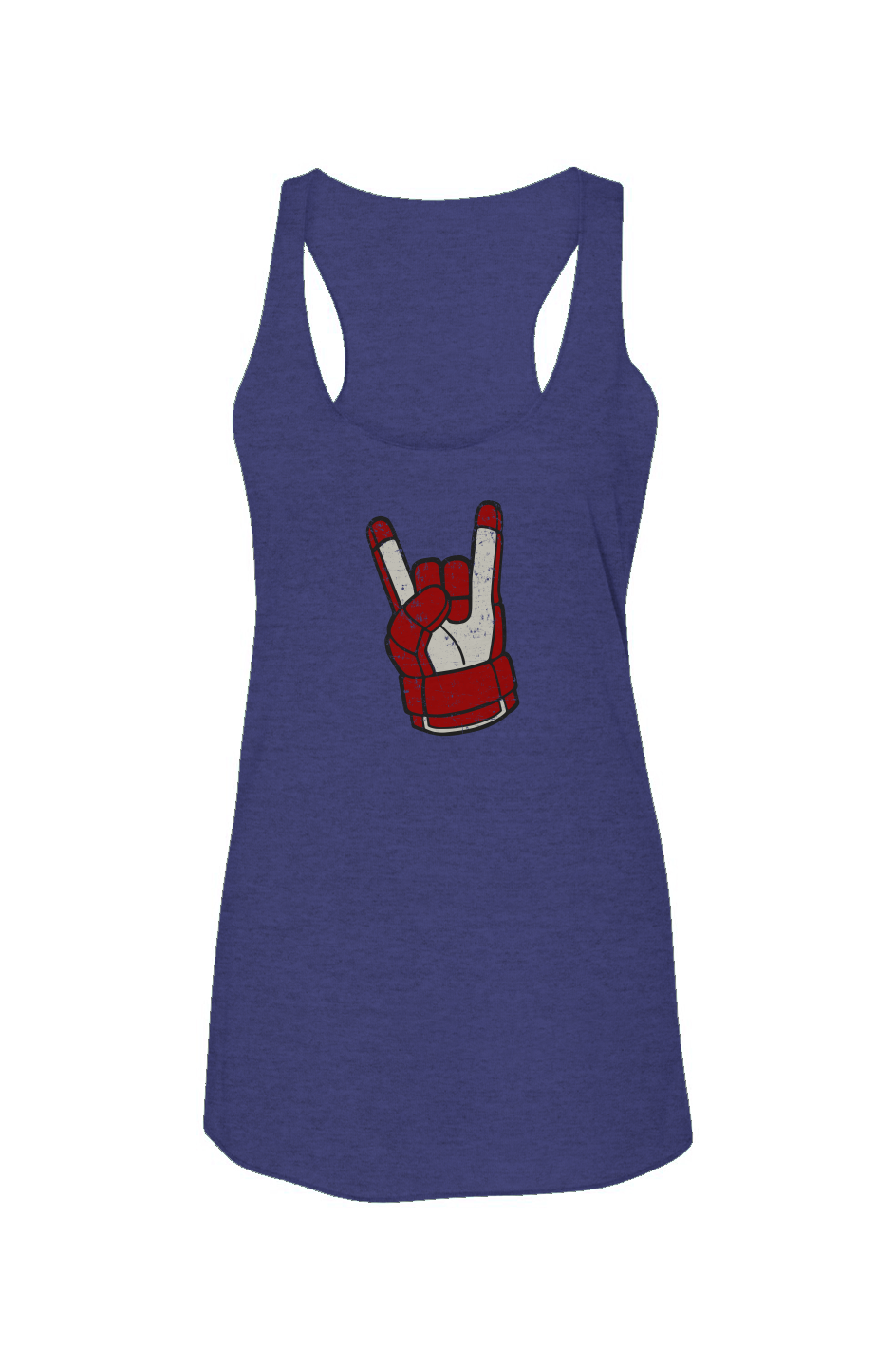 Hockey Rocks Racerback Barn Tank