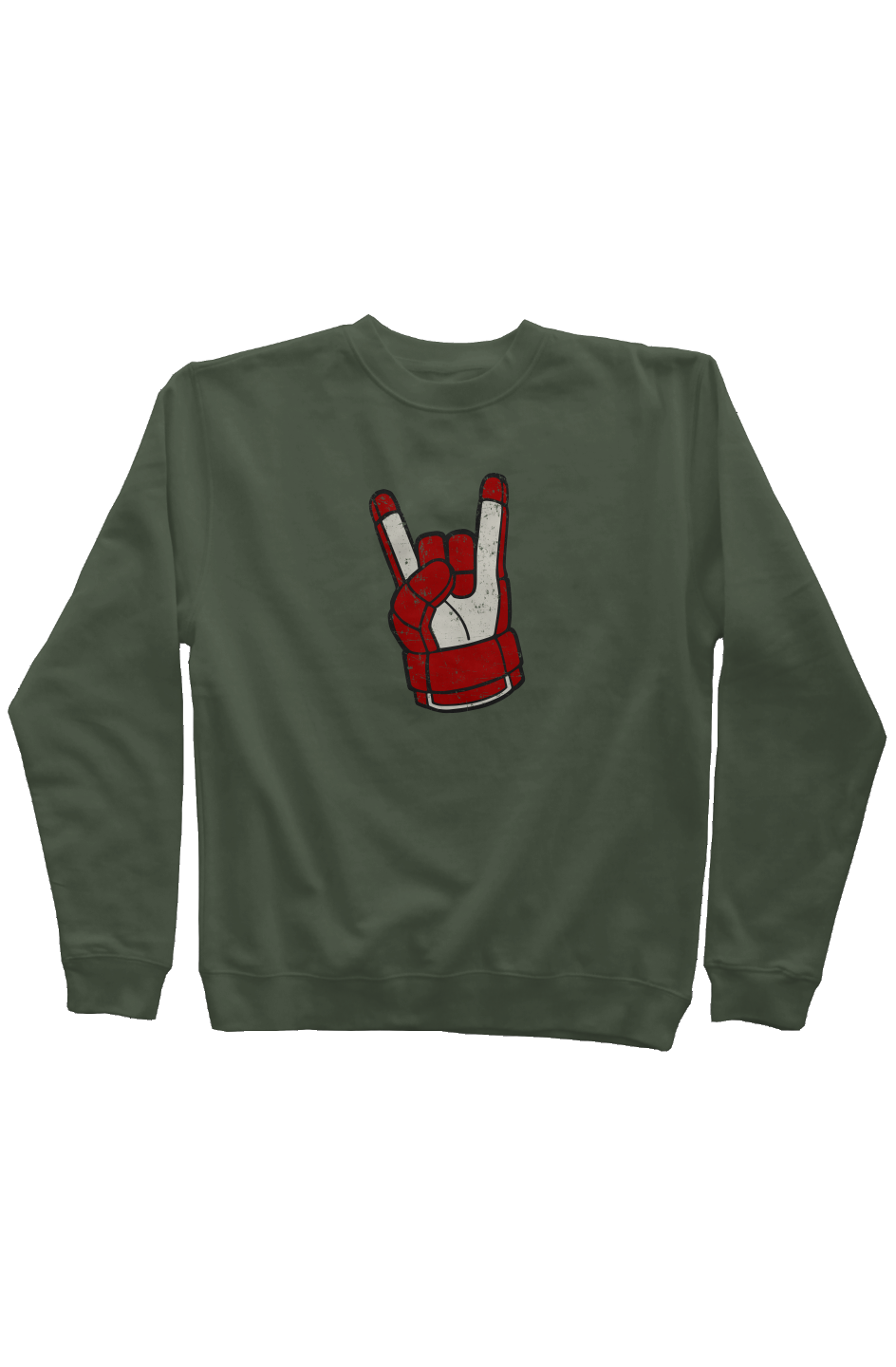 Hockey Rocks Rinkside Crewneck Sweatshirt