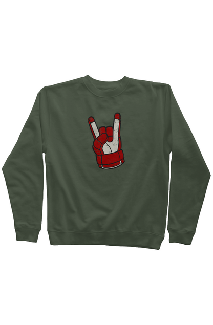 Hockey Rocks Rinkside Crewneck Sweatshirt