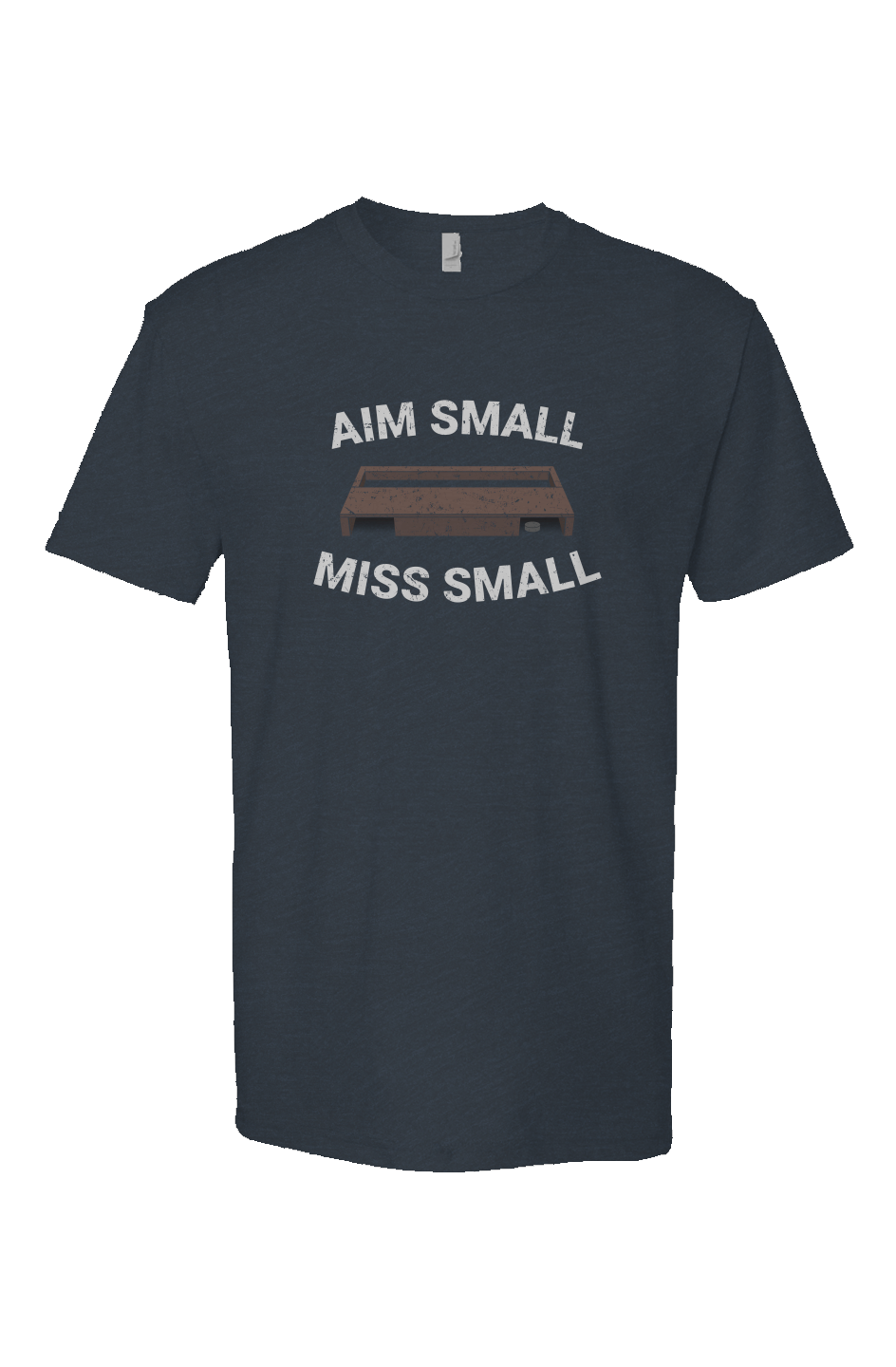 Aim Small Miss Small Breakaway Performance Tee Navy Blue | Barn Garb Hockey Threads