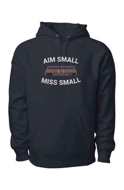 Aim Small Miss Small Legend Heavyweight Hoodie Navy Blue | Barn Garb Hockey Threads
