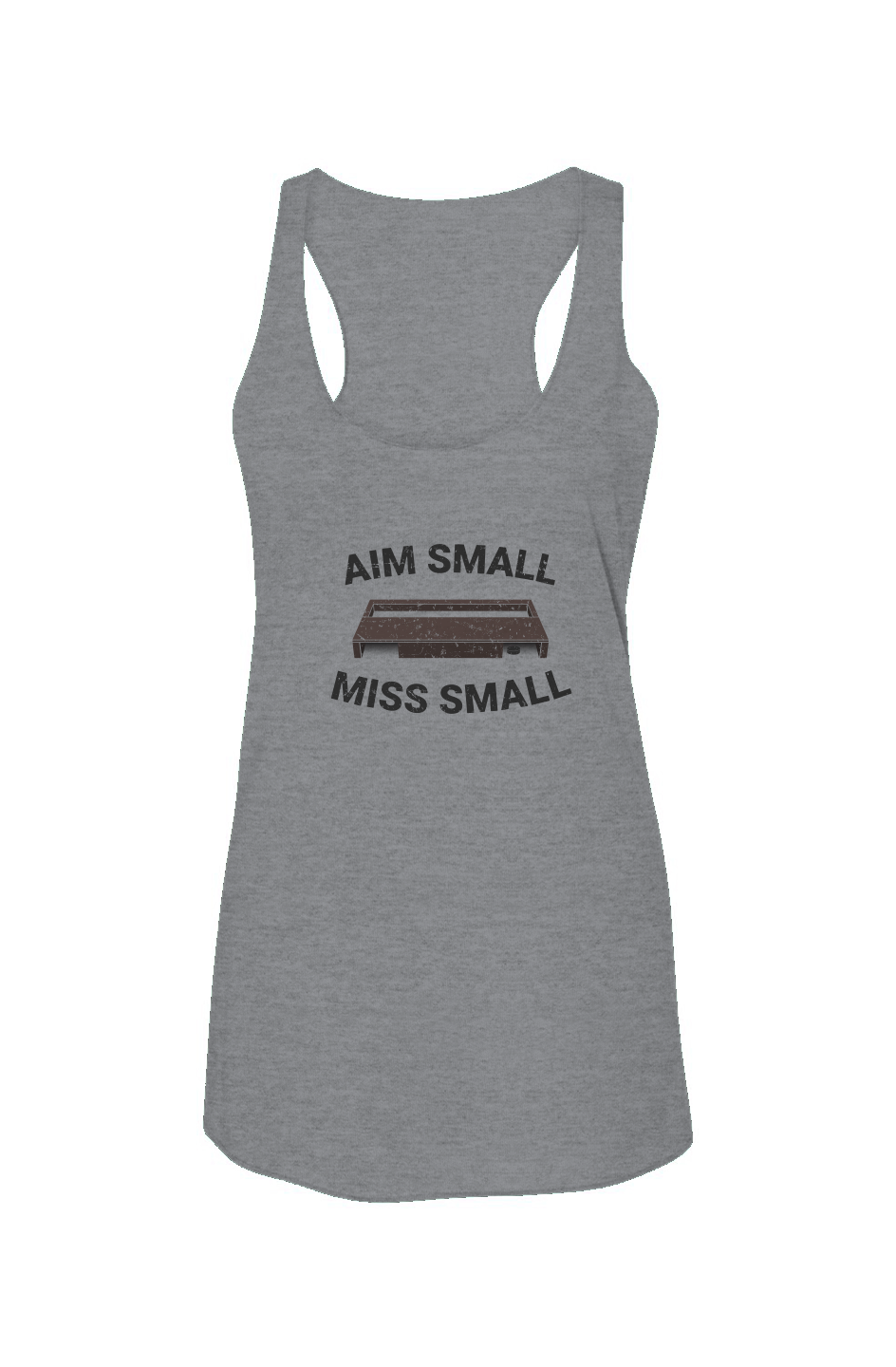 Aim Small Miss Small Racerback Barn Tank Grey | Barn Garb Hockey Threads