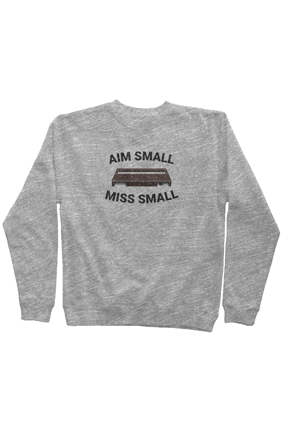 Aim Small Miss Small Rinkside Crewneck Sweatshirt Grey | Barn Garb Hockey Threads