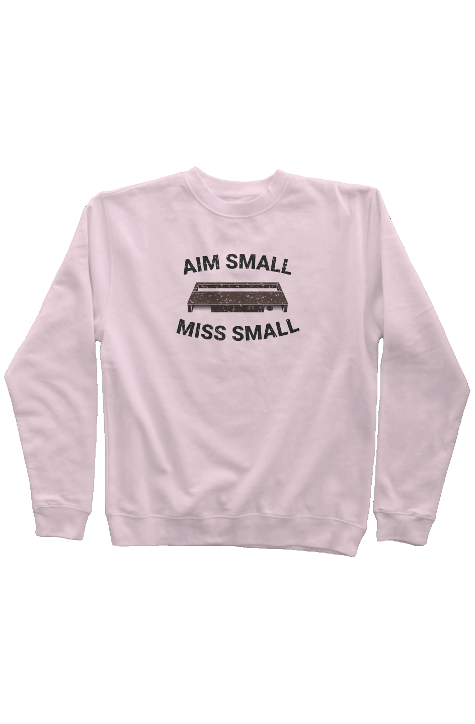 Aim Small Miss Small Rinkside Crewneck Sweatshirt Pink | Barn Garb Hockey Threads