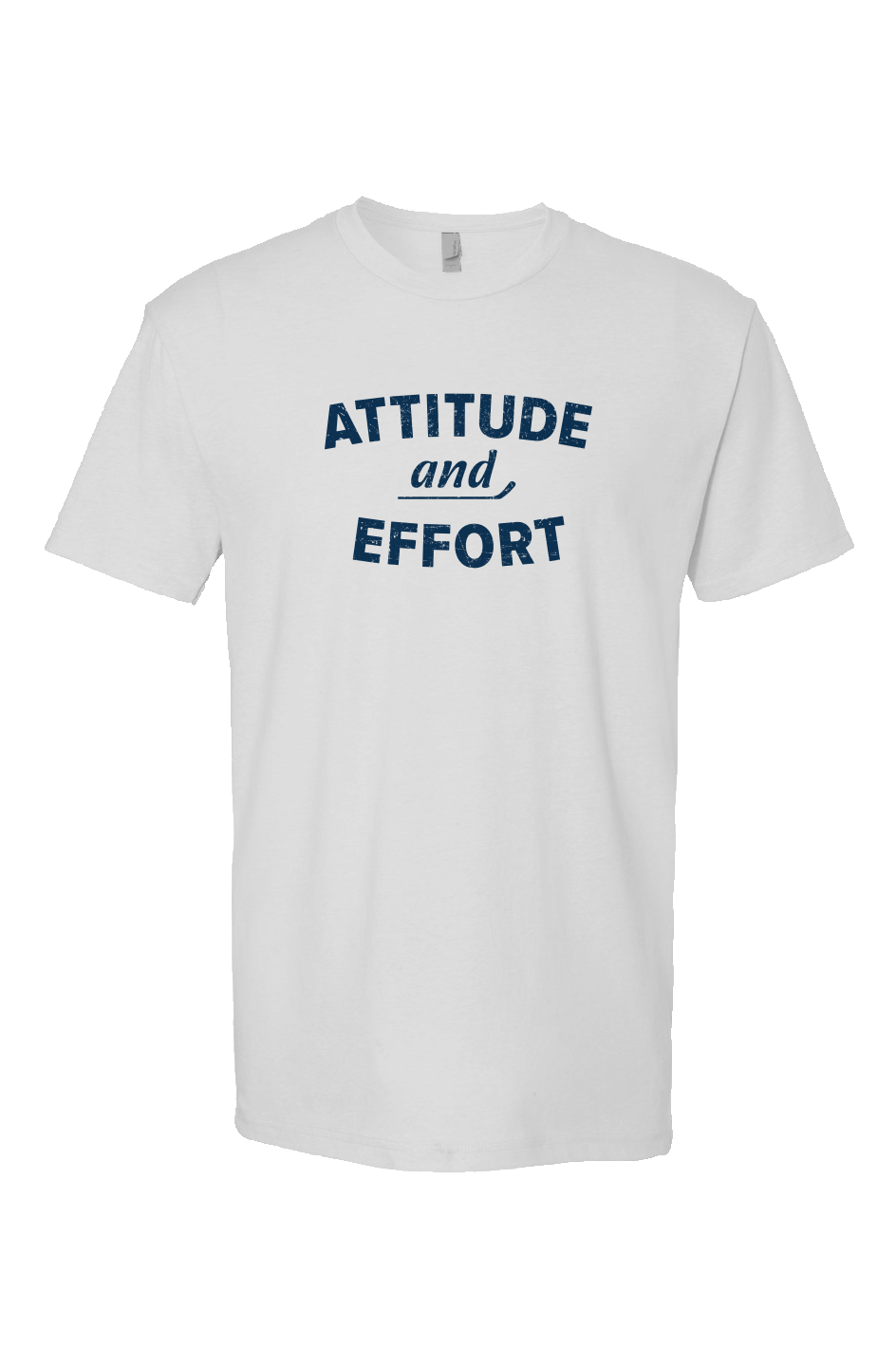 Attitude and Effort Breakaway Performance Tee White | Barn Garb Hockey Threads