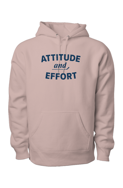 Attitude and Effort Legend Heavyweight Hoodie Pink | Barn Garb Hockey Threads