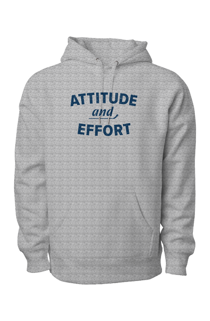 Attitude and Effort Legend Heavyweight Hoodie Grey | Barn Garb Hockey Threads