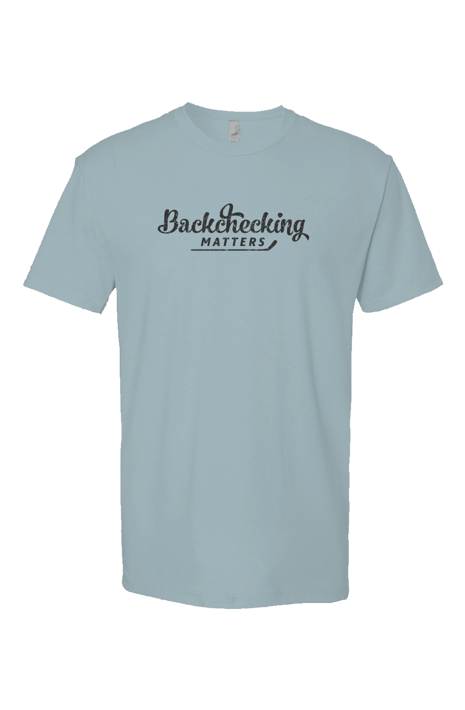 Backchecking Matters Breakaway Performance Tee Ice Blue | Barn Garb Hockey Threads