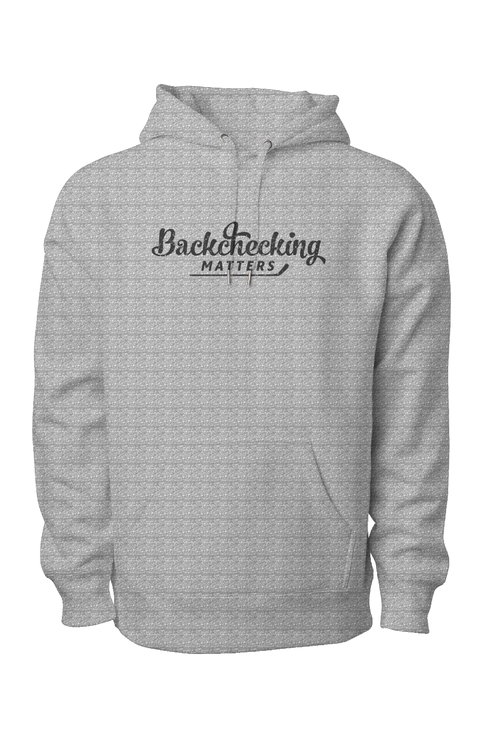 Backchecking Matters Legend Heavyweight Hoodie Grey | Barn Garb Hockey Threads