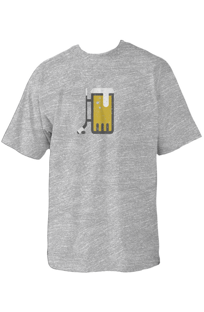 Bar Down 90s Throwback Tee Grey | Barn Garb Hockey Threads
