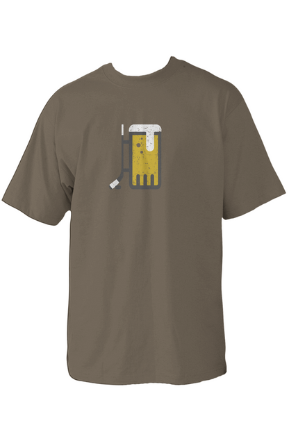 Bar Down 90s Throwback Tee Military Green | Barn Garb Hockey Threads