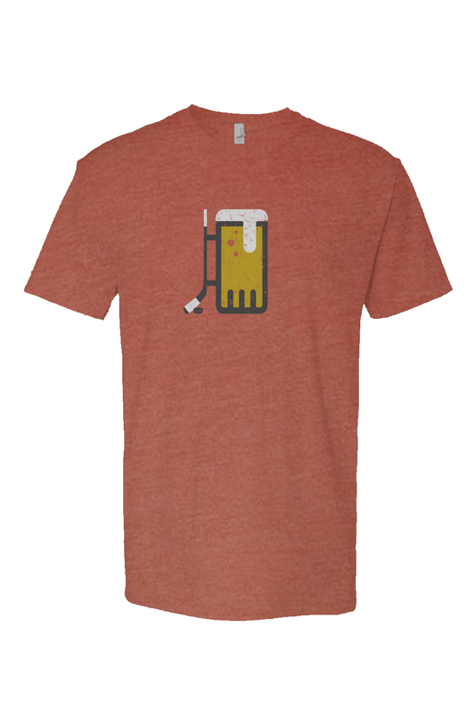 Bar Down Breakaway Performance Tee Heather Redwood | Barn Garb Hockey Threads