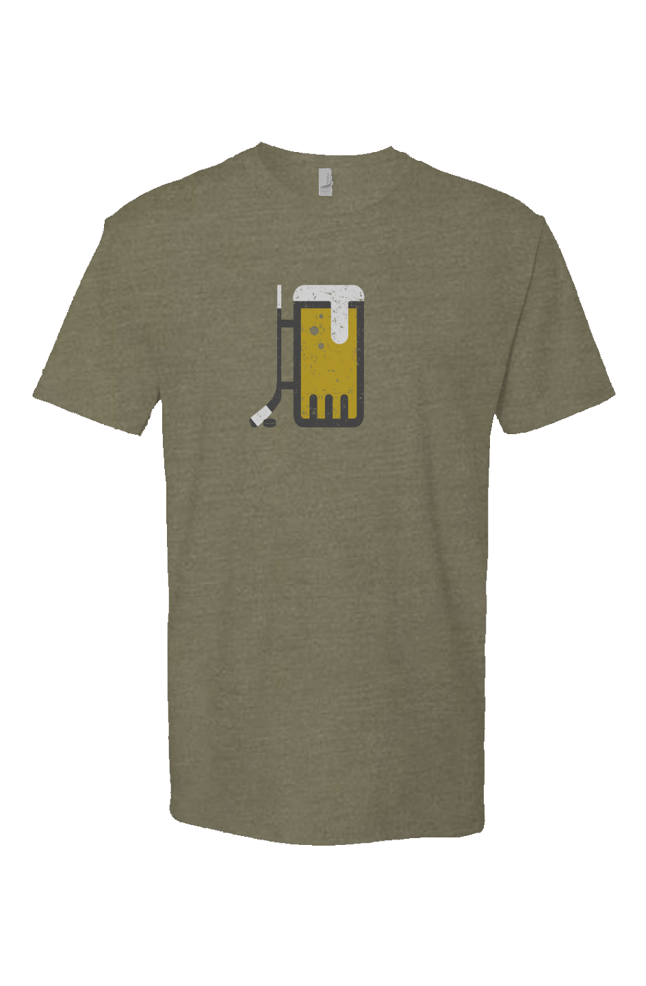 Bar Down Breakaway Performance Tee Military Green | Barn Garb Hockey Threads