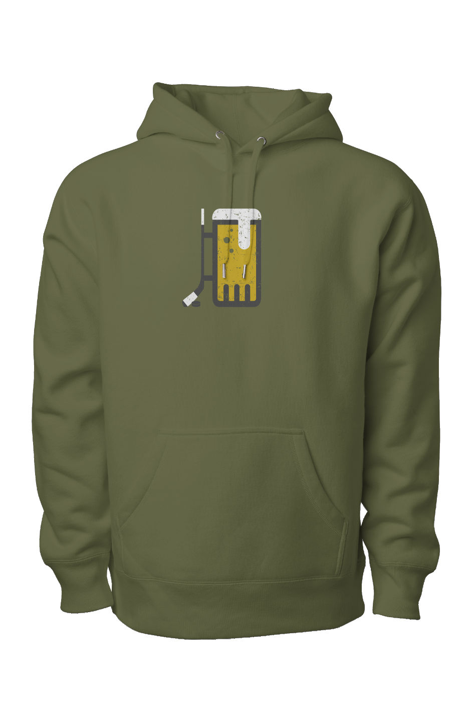 Bar Down Legend Heavyweight Hoodie Military Green | Barn Garb Hockey Threads