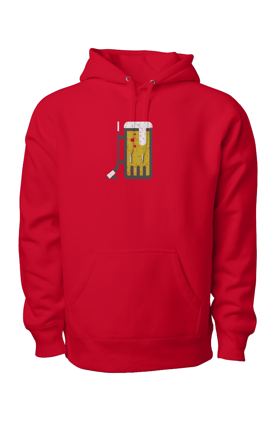 Bar Down Legend Heavyweight Hoodie Red | Barn Garb Hockey Threads
