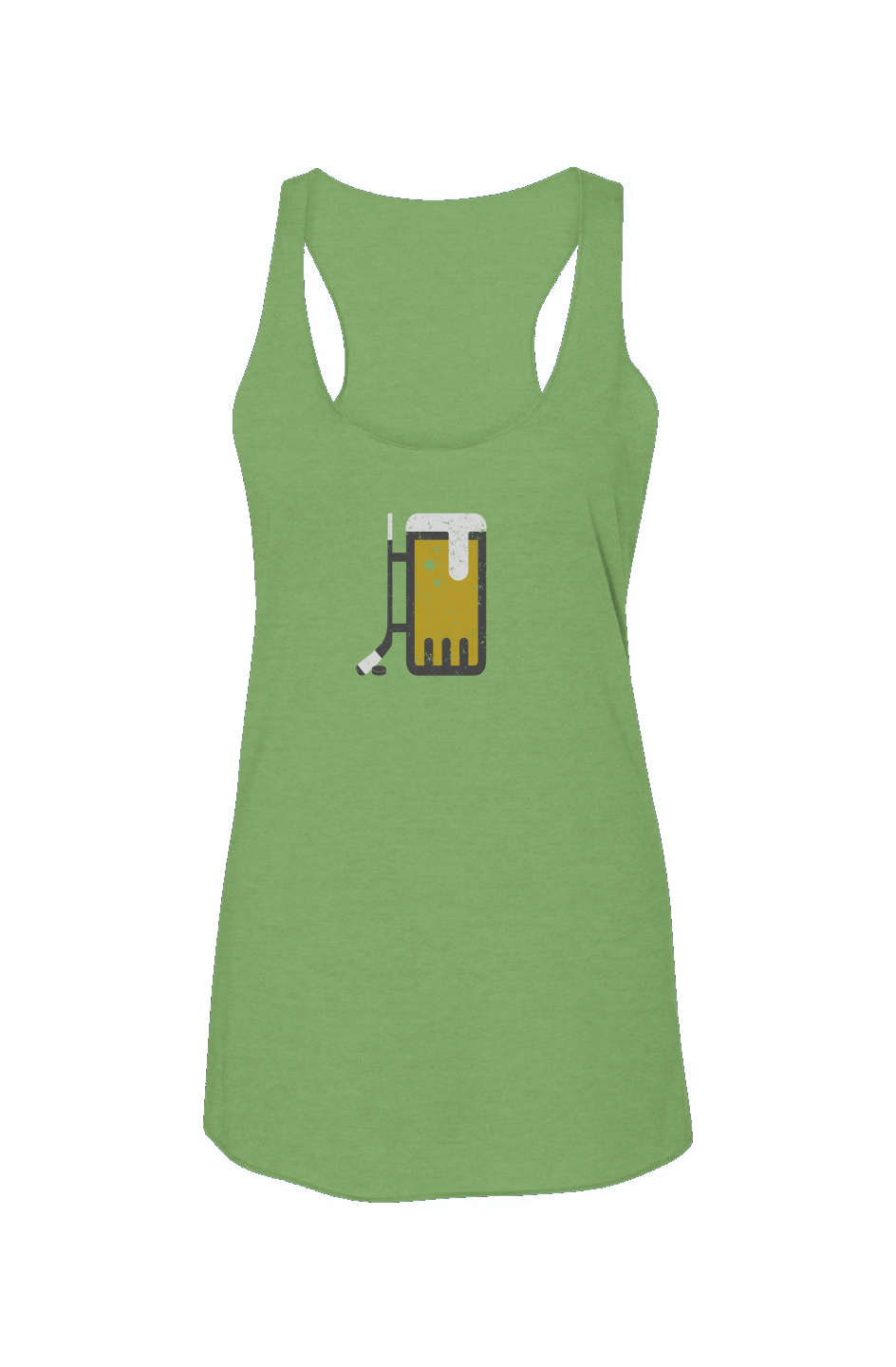 Bar Down Racerback Barn Tank Green | Barn Garb Hockey Threads