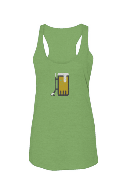 Bar Down Racerback Barn Tank Green | Barn Garb Hockey Threads