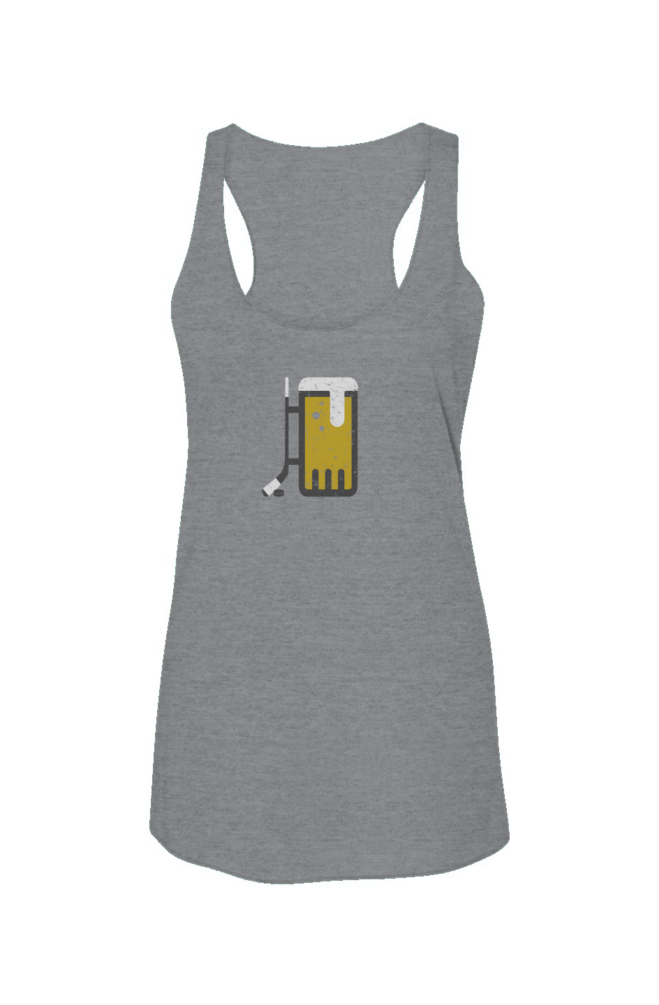 Bar Down Racerback Barn Tank Grey | Barn Garb Hockey Threads