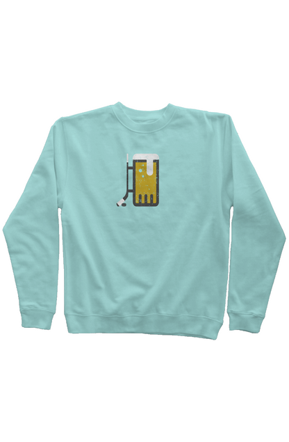 Bar Down Rinkside Crewneck Sweatshirt Mint | Barn Garb Hockey Threads