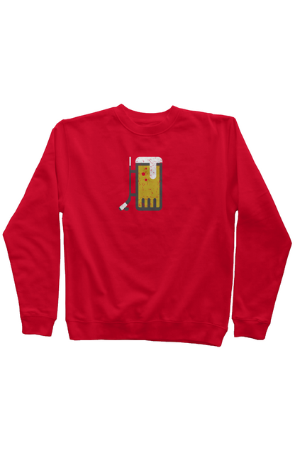 Bar Down Rinkside Crewneck Sweatshirt Red | Barn Garb Hockey Threads
