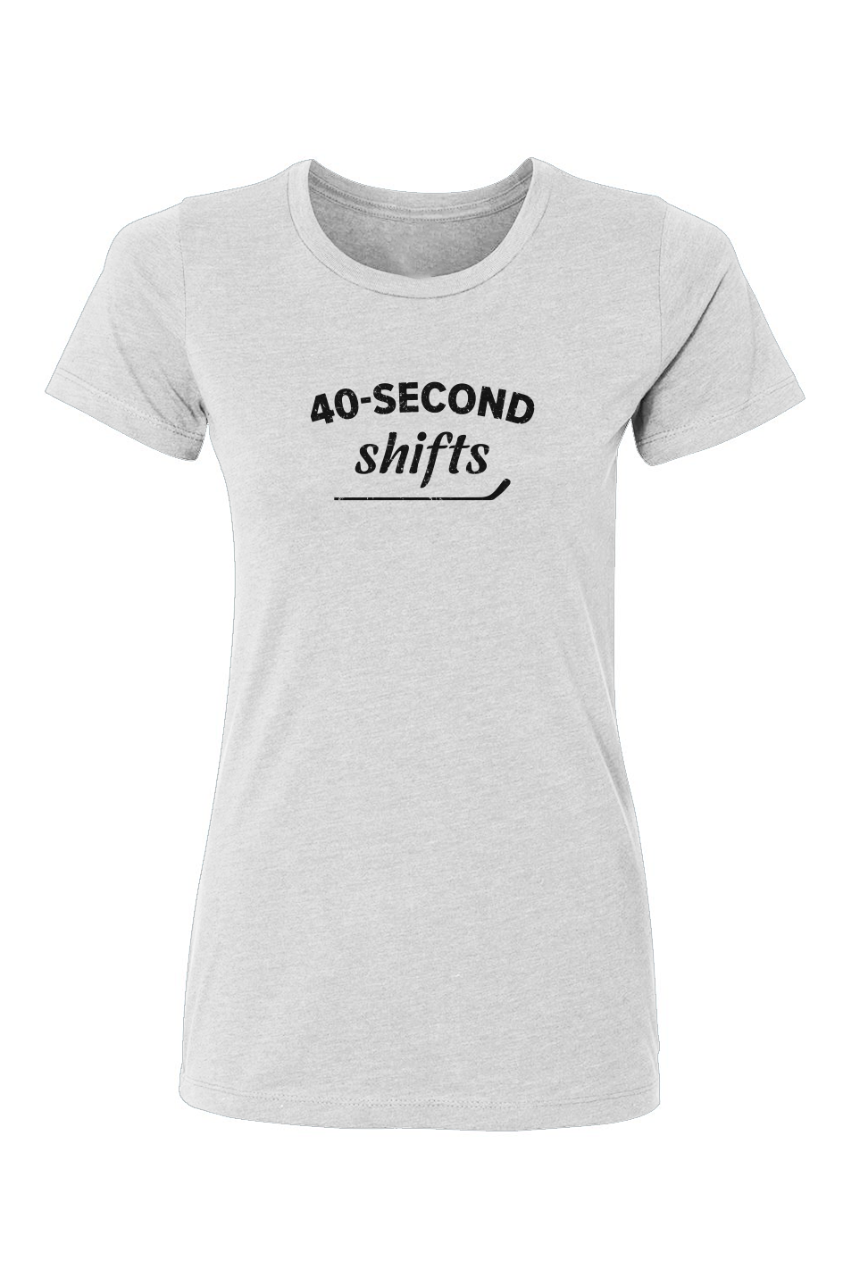 Barn Babe 40-Second Shifts Tee White | Barn Garb Hockey Threads
