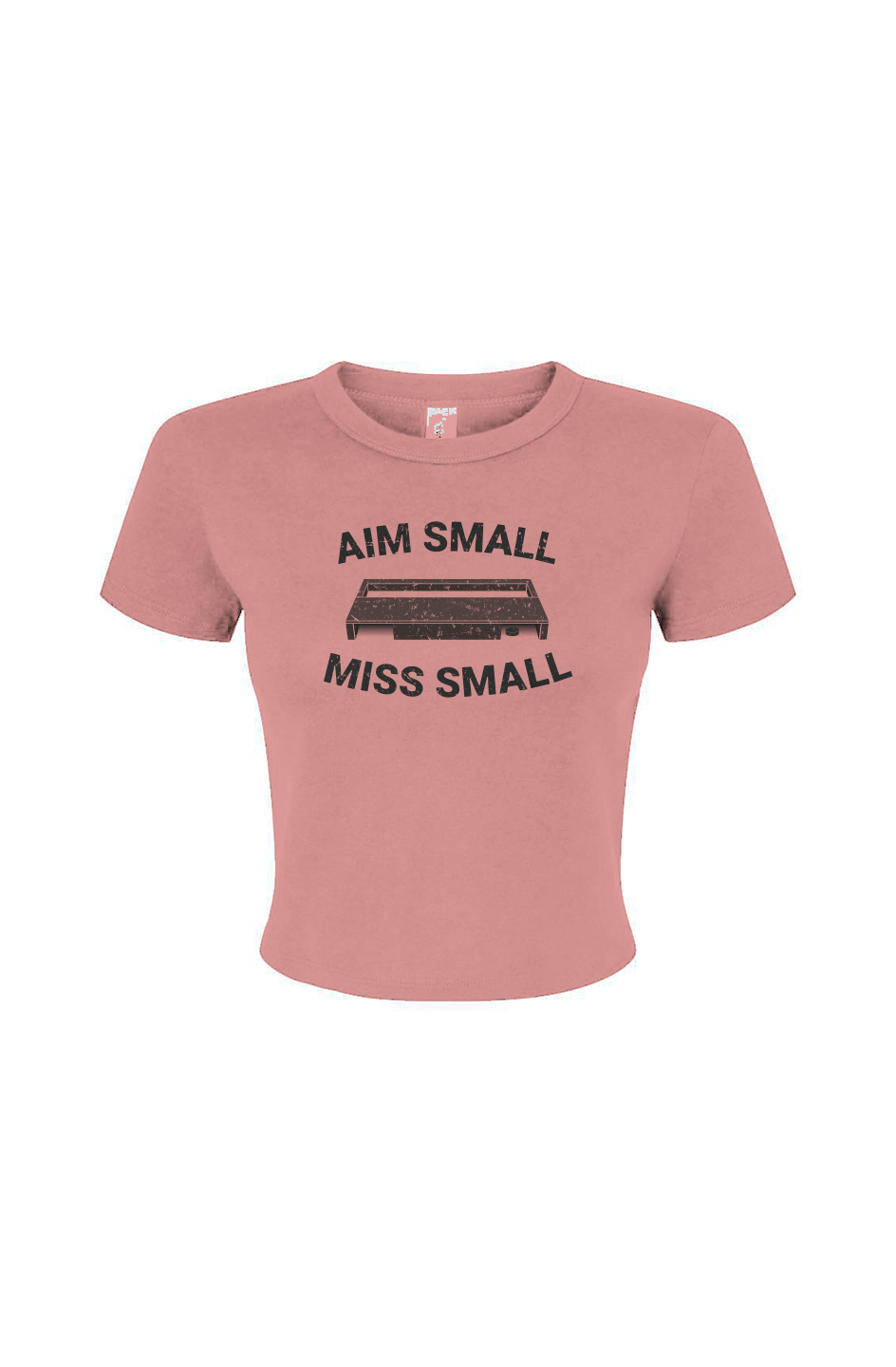 Barn Babe Aim Small Miss Small Baby Tee Pink | Barn Garb Hockey Threads