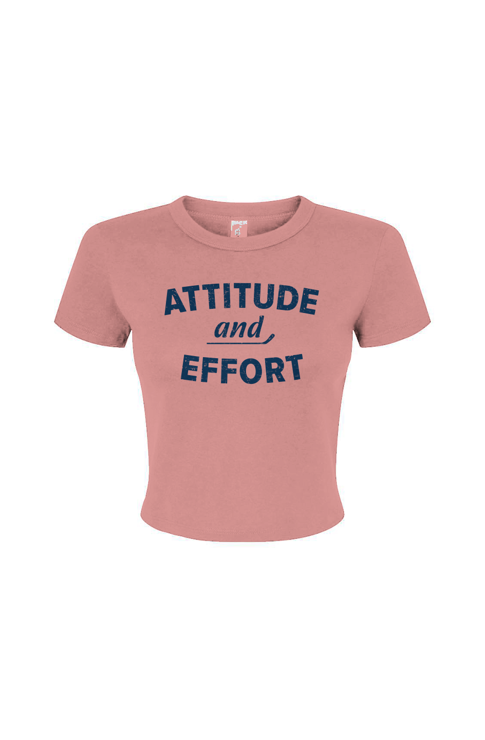 Barn Babe Attitude and Effort Baby Tee Pink | Barn Garb Hockey Threads