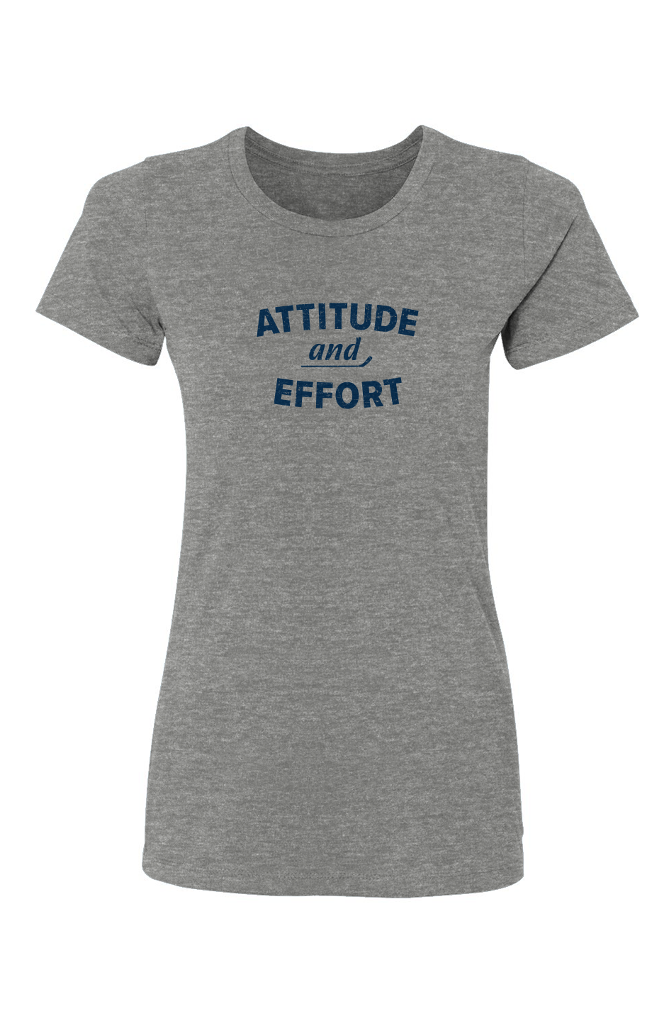 Barn Babe Attitude and Effort Tee Grey | Barn Garb Hockey Threads