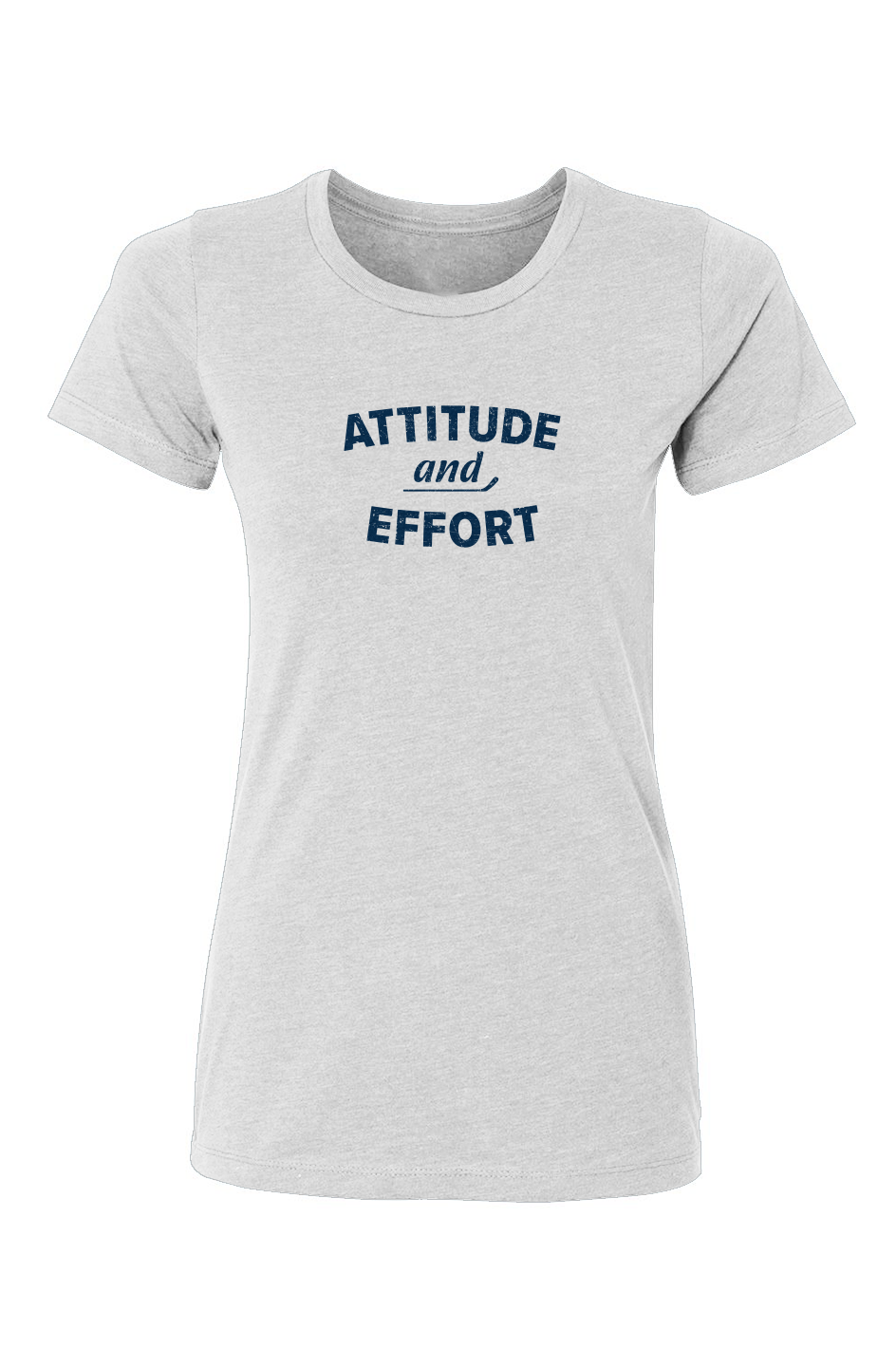 Barn Babe Attitude and Effort Tee White | Barn Garb Hockey Threads