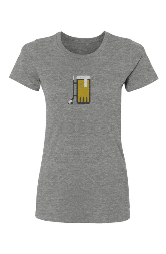 Barn Babe Bar Down Tee Grey | Barn Garb Hockey Threads